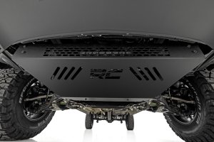Mercedes-Benz Sprinter 3500 Skid Plate - Rough Country - 11-Gauge Steel, Gloss Black Powder Coat - Gloss Black - '19-'22